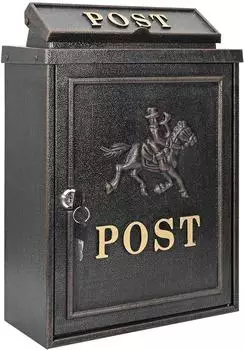 vidaXL Wandbriefkasten bronze, Gussaluminium, 29x13x41cm