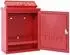 vidaXL Wandbriefkasten rot 29x13x41cm Gussaluminium