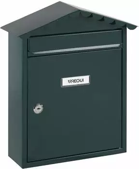 Arregui Visit E5743 Briefkasten Stahl, Größe M, wandmontiert, grün (E5743)
