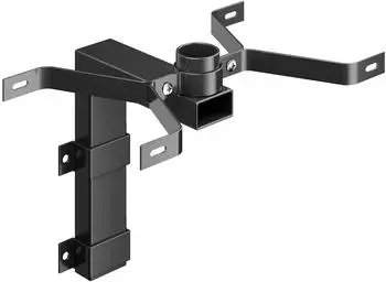 Wiltec Wandhalterung f&uuml;r US Mailbox, Stahl, schwarz (60147)
