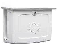 Burg-w&auml;chter Ga-briefkasten, Malm&ouml; 889 W, Kunststoff, Abschlie&szlig;bar, Wei&szlig;