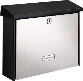 Burg W&auml;chter Briefkasten London 6867 Black & Steel