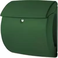 Burg-w&auml;chter Ga-briefkasten, Kiel 886 Gr, Kunststoff, Abschlie&szlig;bar, Gr&uuml;n
