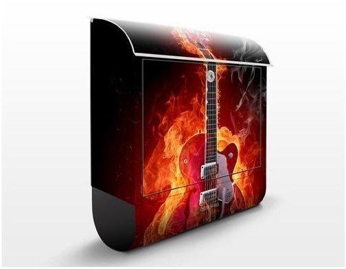 Apalis Gitarre in Flammen Schwarz