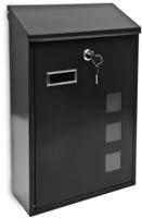 Design Briefkasten Aus Metall 25x40 Cm Schwarz