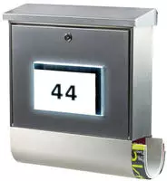 Burg Wachter - Burg W&auml;chter 4400si Malaga 4400 Si Briefkasten Stahlblech Silber
