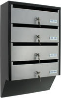 Rottner - Depot 4 Silver / Black Zyl.schloss M. 2 Schl.