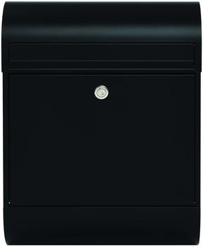 Mefa Briefkasten RUBY 864 (Tiefschwarz, Struktur, RAL 9005, Postkasten mit Sicherheitsschloss, 450x350x150 mm) 864110DE