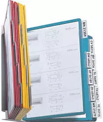 Durable Sichttafelwandhalter VARIO WALL 20 - 5512 Blau, Gelb, Grün, Rot DIN A4 Anzahl der mitgelief