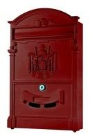Mucola Briefkasten Antik Wandbriefkasten Briefkastenanlage Mailbox Letterbox Rot
