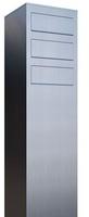 Bravios - Briefkastenanlage Monolith for Three Edelstahl