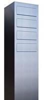 Bravios - Briefkastenanlage Monolith for Four Edelstahl