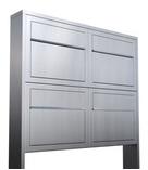 Bravios - Briefkastenanlage Elegance for Four Edelstahl