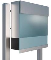 Bravios - Standbriefkasten Manhattan Special Blue Edelstahl
