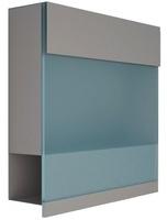 Bravios Briefkasten Manhattan Special Blue Grau Metallic