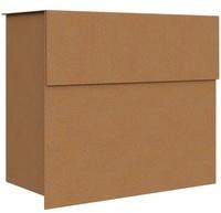 Bravios - Briefkasten Molto Rost mit Edelstahlklappe