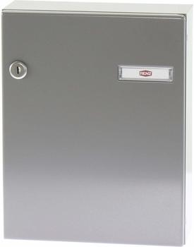 Renz Serie 17 Tür-Durchwurfbriefkasten, Stahl, grau RAL 9007, 260x330x100mm (17117112)
