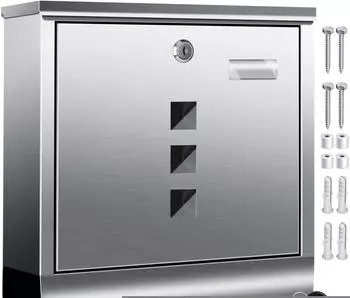 Kesser Postkasten mit Zeitungsfach silber (20020)