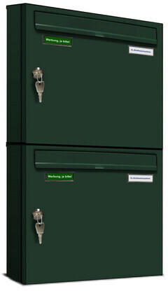 AL Briefkastensysteme Basic 1x2 grün