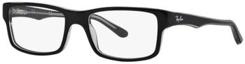 Ray-Ban RX5245 2034 (top black on transparent)