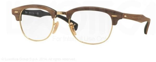Ray-Ban Clubmaster Wood RX5154M 5561 (brown/gold on gun)
