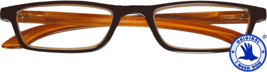 I NEED YOU Tiffy Braun-Orange Kunststoffbrille Dioptrien +02.50)