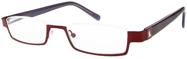 I NEED YOU Darling Rot-Flieder Nylorbrille Dioptrien +02.50)