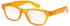 I NEED YOU WOODY limited orange Retro-Kunststoffbrille Dioptrien +02.00)