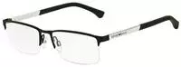 Emporio Armani EA1041 Herren-Brille inkl. Gl&auml;ser Halbrand Quadratisch Metall-Gestell