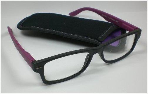 Out of the Blue Lesebrille Lesehilfe unisex lila +1,0 Diop. Federbügel & Two Colours