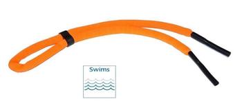 nasenfahrrad24 schwimmfähiges Brillenband mit Tube-Endstück orange