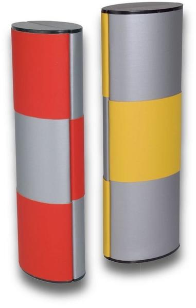 Zauberetui | Logic | Change Brillenetui - Medium lang silber - rot/gelb