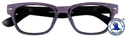 I Need You Lesebrille Woody Wood G55500 +2.50 DPT lila