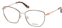 Guess GU2825 Unisex-Brille inkl. Gl&auml;ser Vollrand Quadratisch Metall-Gestell