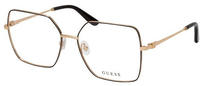 Guess GU2824 Unisex-Brille inkl. Gl&auml;ser Vollrand Quadratisch Metall-Gestell