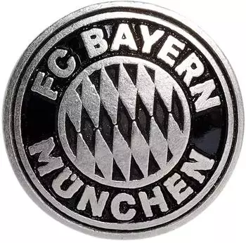 FC Bayern München Anstecker Logo grau