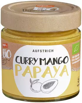 Tegut Bio Aufstrich Curry Mango Papaya