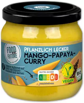 Food For Future Mango- Papaya-Curry Streichcreme