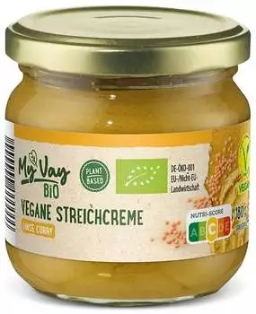 My Vay Bio Vegane Streichcreme Linse Curry