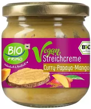 Bio Primo Streichcreme Vegan Curry-Papaya- Mango