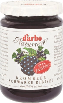 Darbo Naturrein Brombeer & schwarze Ribisel Konfitüre Extra 450g