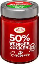 Zentis 50 % weniger Zucker Erdbeere