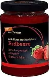 Tegut Erdbeere, 80 % Fruchtanteil mit feinen Erdbeerstücken