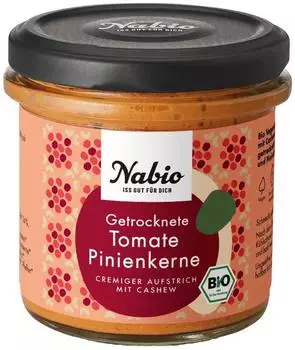 Nabio Nabio Bio Getrocknete Tomate & Pinienkern Aufstrich 135 g