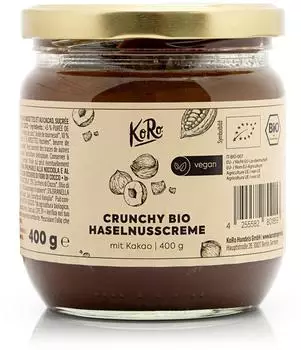 KoRo Bio Crunchy Haselnusscreme mit Kakao 400 g