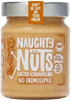 Naughty Nuts Bio Erdnussmus Salted Caramel 250 g