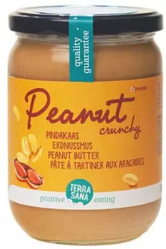 TerraSana Erdnussmus crunchy bio 500g