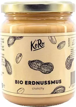KoRo Erdnussmus crunchy Bio 250g