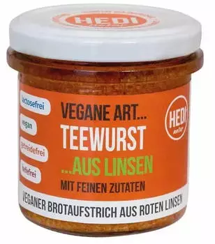 HEDI Vegane Art Teewurst Brotaufstrich Bio 140g