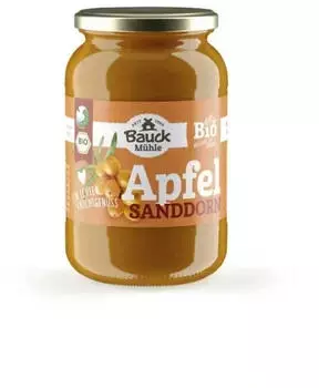 Bauck M&uuml;hle Apfel-Sanddornmus ges&uuml;&szlig;t Bio 360g